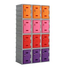 12 x Fortis 450 Plastic Lockers 