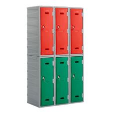 6 x Fortis 900 Plastic Lockers