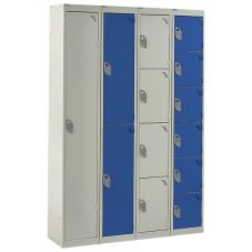 Alternate colour of lockers for more interest