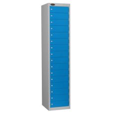 Probe Personal Effects Lockers - 16 Doors - Blue