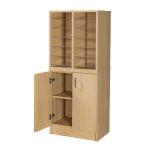 Pigeon Holes with Open Cupboard - 12 Spaces