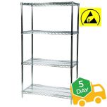 ESD Chrome Wire Shelving - H1820mm