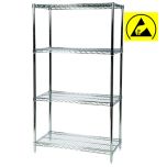 ESD Chrome Wire Shelving - H1820mm