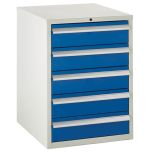 40540323BE - 5 Drawers - 2 x 100mm - W600mm - Blue