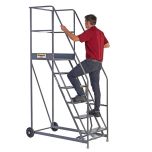 Climb-IT Warehouse Safety Steps - 6 tread Grey