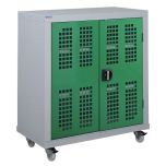 Armour Mobile Perforated Door Cupboards - Green