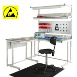 Cantilever ESD Workbenches with Above Bench Accessories, Extension Unit, Matting & Industrial Chair 