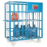 Gas Cylinder Cage with Stove Enamel Blue Finish