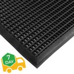 Entramat - Cross Ribbed Entrance Matting - Black Heavy Duty