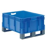 Euro Containers with Fork Entry Shoes