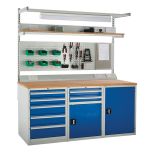 Double Cab Beech Kit - W1800mm - 7 Drawers + 2 Cup. - Blue