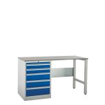 Systemtek Laminate - W1500mm - 5 Drawers - Blue