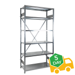 1200kg UDL Capacity (200kg Per Shelf) - All Galvanised Finish Heavy Duty Shelving