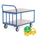 General Purpose 2 Shelf Trolley with Tubular End