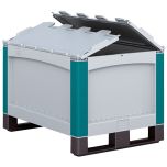 Heavy Duty Euro Containers with Hinged Lid