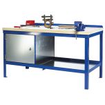 Heavy Duty Workbenches - W1500mm - Blue - Optional Vice