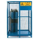 Cylinder Cage with Pallet Base - Painted