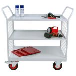 Maintenance Trolleys with Mesh Sides & 3 Shelves