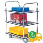 3 Shelf Steel Service Trolley