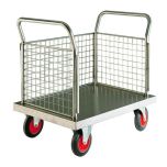 Stainless Steel Platform Truck with 3 Sides