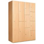 Timber Door Lockers - Beech Effect Finish