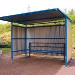 Traditional Cycle Shelters - Galvanised Sides - Free Cycle Hoops