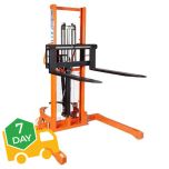 TUFF Manual Straddle Stacker with Adjustable Forks