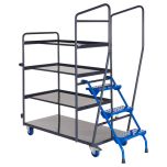 Fully Welded Order Picking Trolleys - 4 Shelf