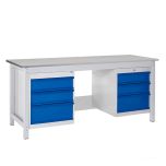 TUFF Heavy Duty Workbench with Storage - Laminate -  6 Drawers - Free Gift with purchase