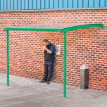 Wall Mounted Smoking Shelter - Green