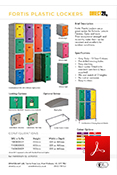 Fortis Plastic Lockers Data Sheet