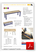 Studio Changing Room Benches Data Sheet