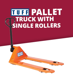 TUFF Pallet Truck with Single Rollers - 2500kg