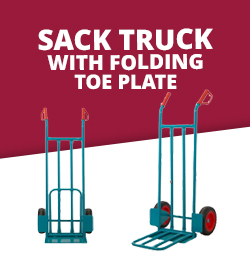 Sack Truck with Folding Toe Plate