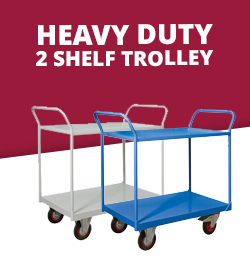 Heavy duty shelf trolley