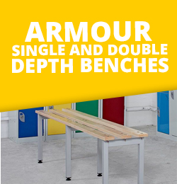 Armour single and double depth benches