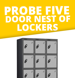 Probe Five Door Nests of Lockers