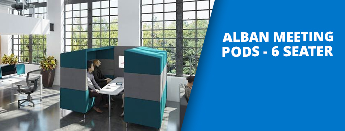 Shop our Alban Meeting Pods 6 Seater