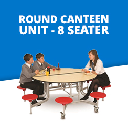 Round Canteen Table 8 Seater