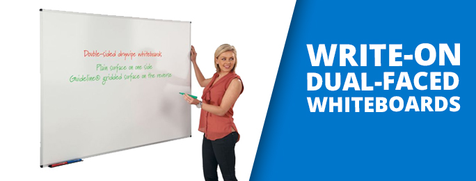 Shop our Write-on Dual Faced Whiteboards