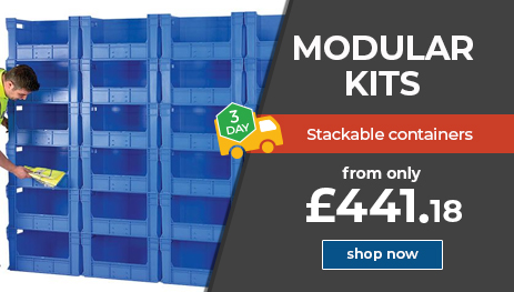 Modular Pick Bin Containers are available in 2 working days!