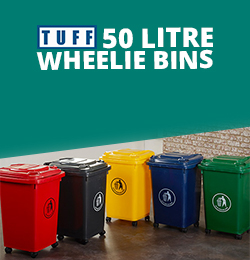 Shop our TUFF 50L Wheelie Bins